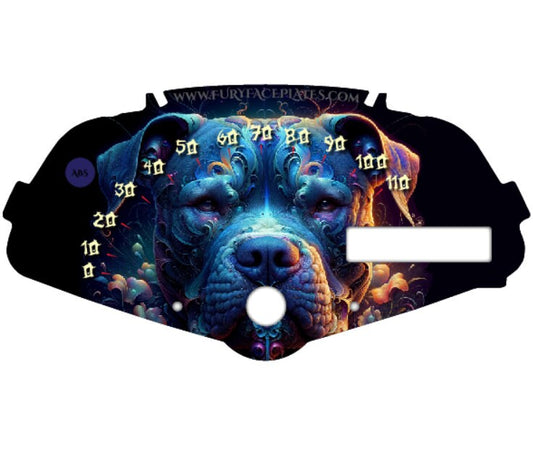 Pitbull Blue Faceplate for the Honda Fury