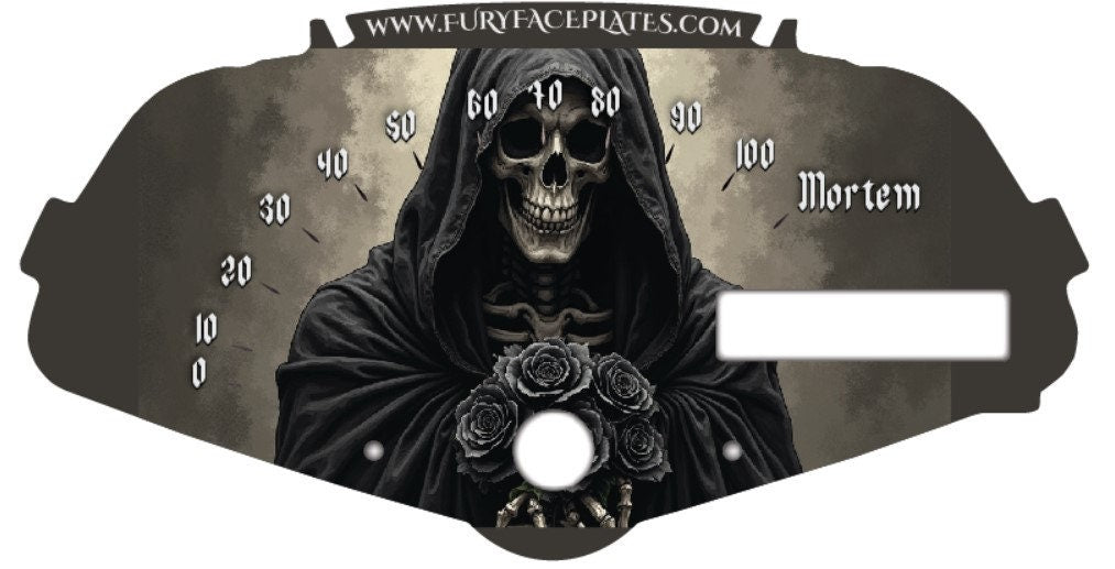 Honda Fury Faceplate Skull Hooded with Roses