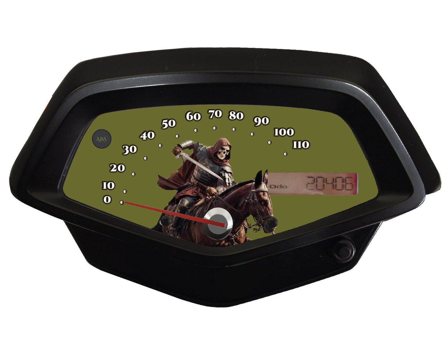 Honda Fury Faceplate Skull Gladiator 2024 Adventure Green