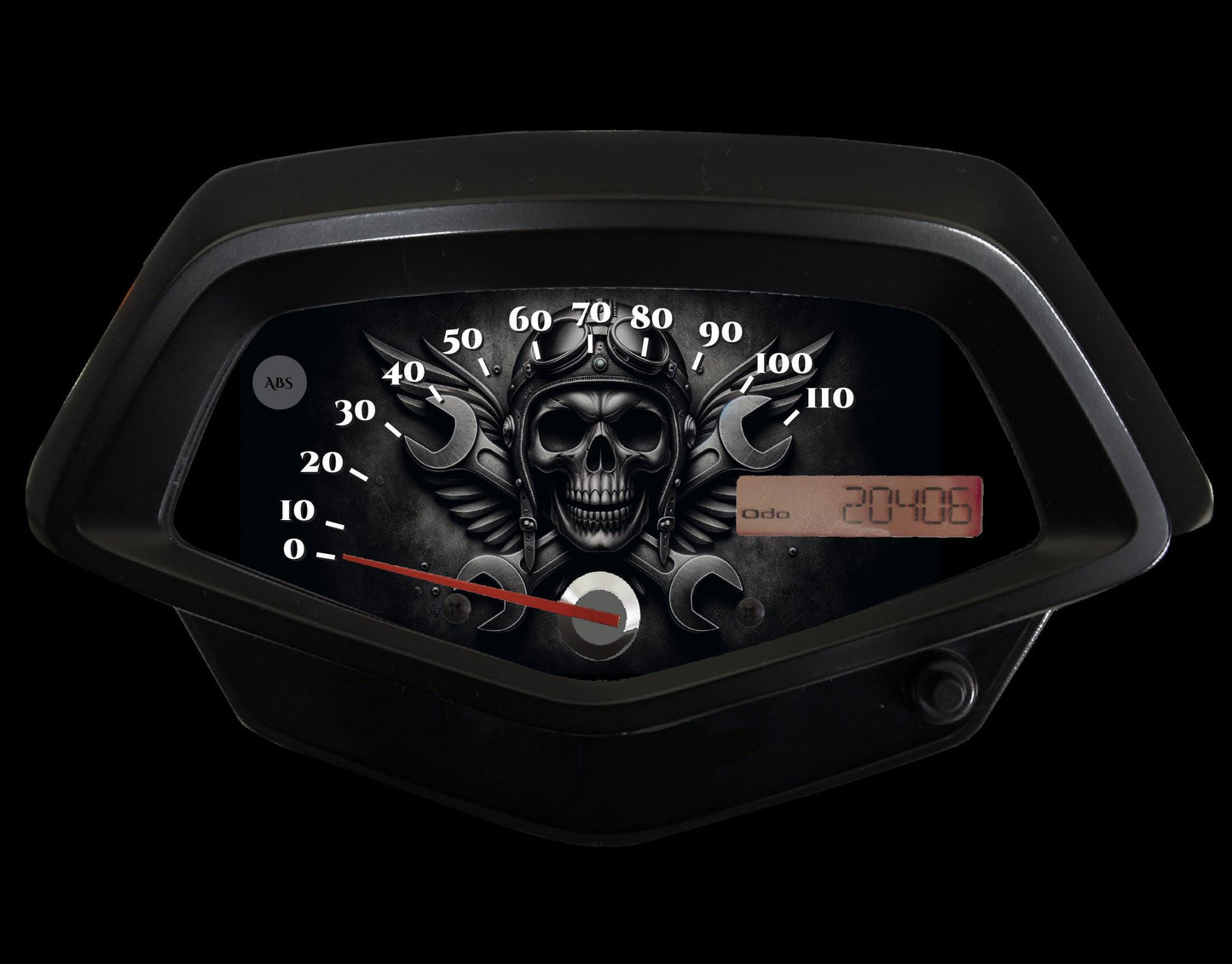 Fury Faceplate Skull with Wrench Crossbones