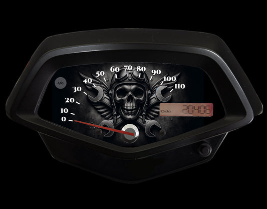 Fury Faceplate Skull with Wrench Crossbones