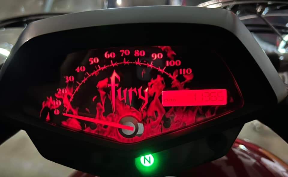 Honda Fury Faceplate Red Flames