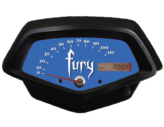 Honda Fury Accessory Electric Blue Faceplate for Speedometer Background VT1300