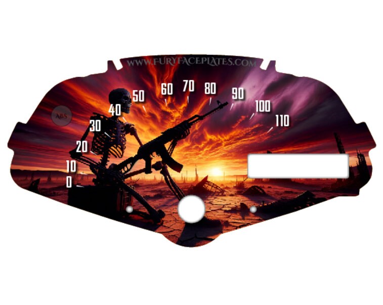 Honda Fury Faceplate Skull Steampunk Mechanical