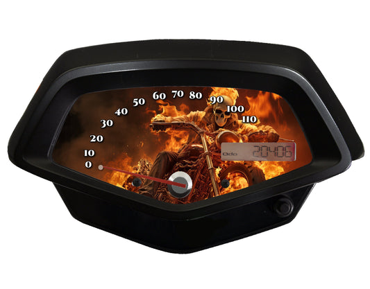 Ghost Rider Speedometer Faceplate Background Honda Fury