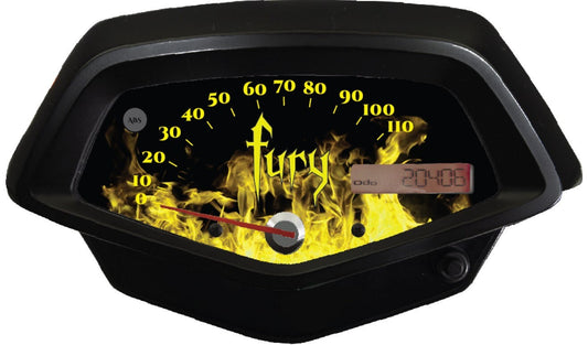 Honda Fury Faceplate Yellow Flames