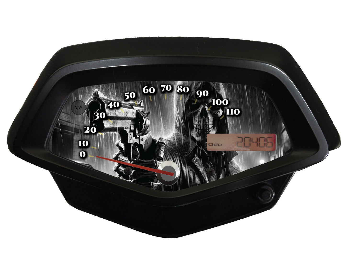 Honda Fury Faceplate Skull with 45cal