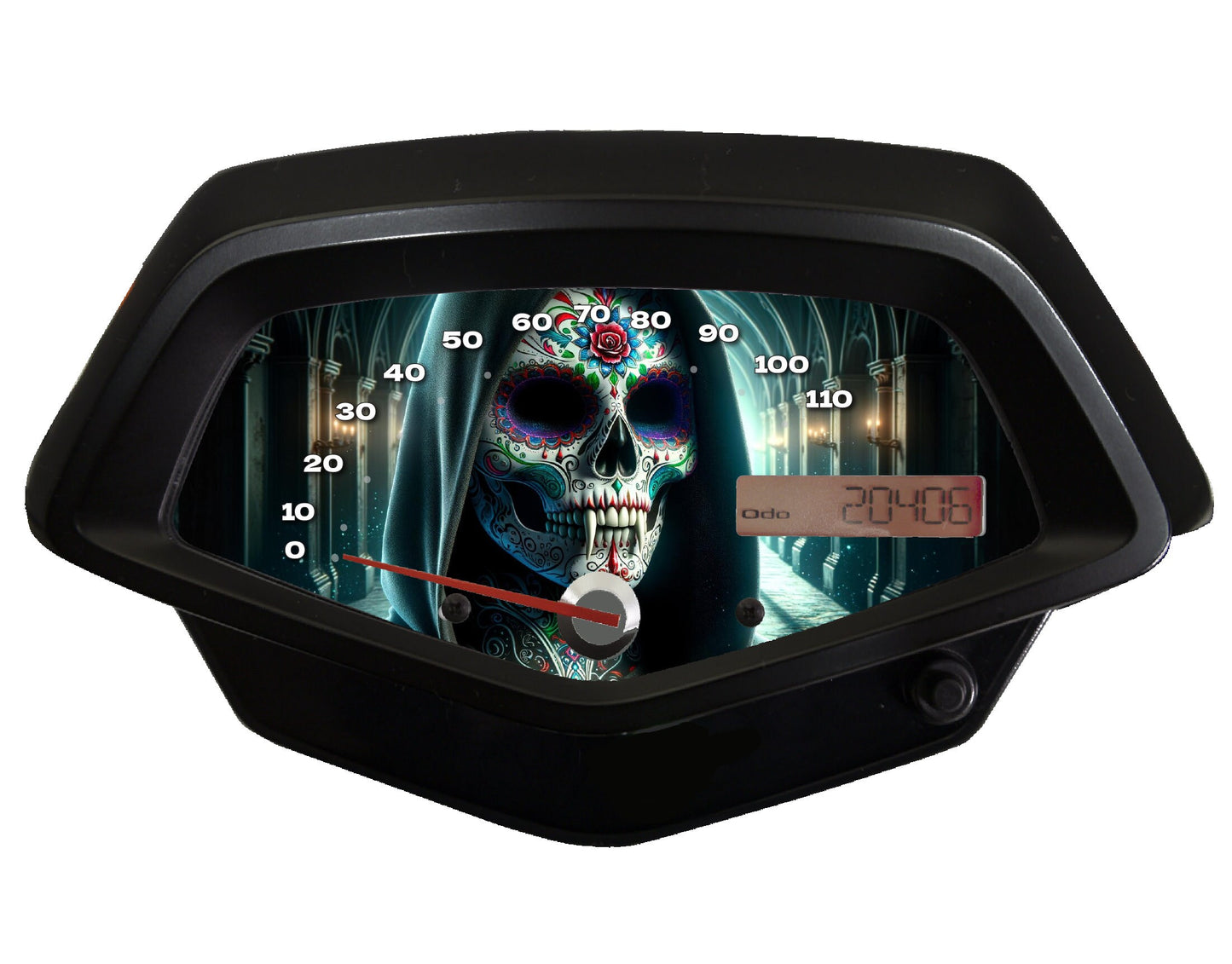 Vampire Lady Sugar Skull Honda Fury vt1300cx Faceplate