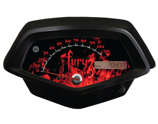 Honda Fury Faceplate Red Flames