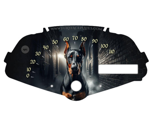 Dobbermann Faceplate for the Honda Fury speedometer background