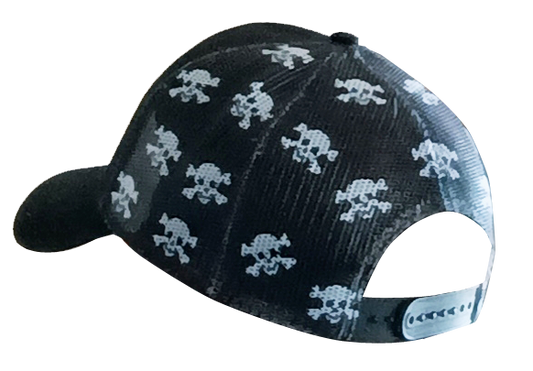 Hats with Skull Mesh and Fury Text