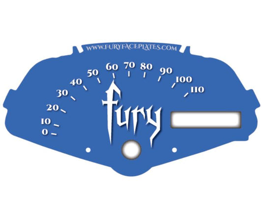 Honda Fury Accessory Electric Blue Faceplate for Speedometer Background VT1300