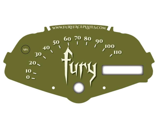 Adventure Green Honda Fury Faceplate Accessory for the Speedometer Background VT1300