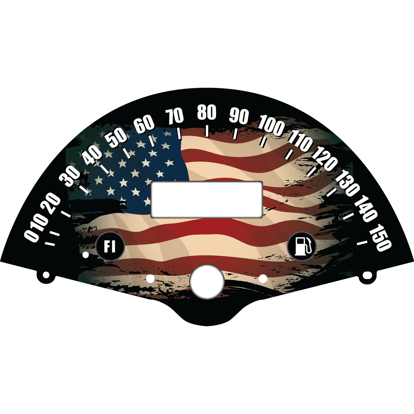 Honda VTX1800 Patriotic Flag Faceplate Background