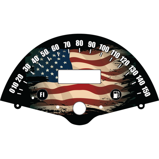 Honda VTX1800 Patriotic Flag Faceplate Background