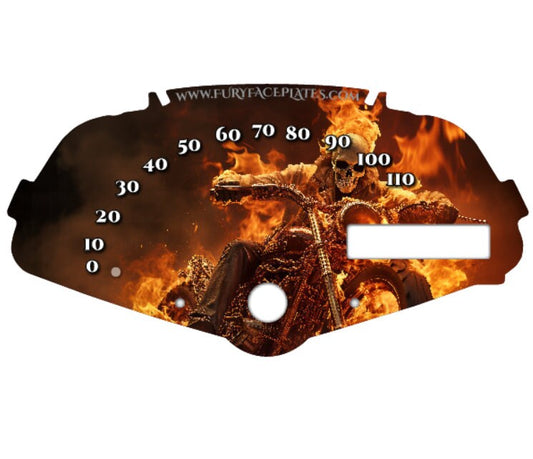 Ghost Rider Speedometer Faceplate Background Honda Fury