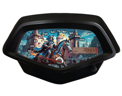 Honda Fury Faceplate Skull Knight Castle Background