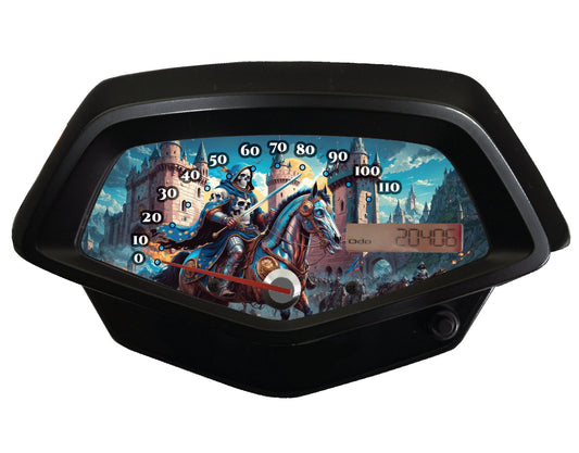 Honda Fury Faceplate Skull Knight Castle Background