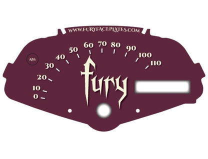 Honda Fury Accessory Burgundy/ Maroon/ Dark Red Faceplate for Speedometer Background VT1300