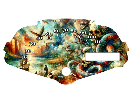 Honda Fury Faceplate Fantasy Pirate Ship, Skulls, Octopus