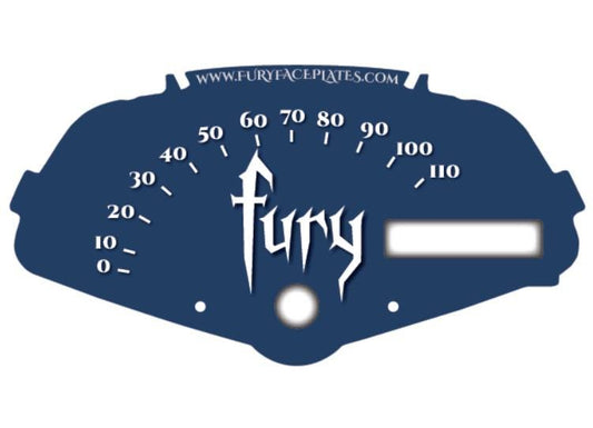 Honda Fury Accessory Dark Blue Faceplate for Speedometer Background VT1300