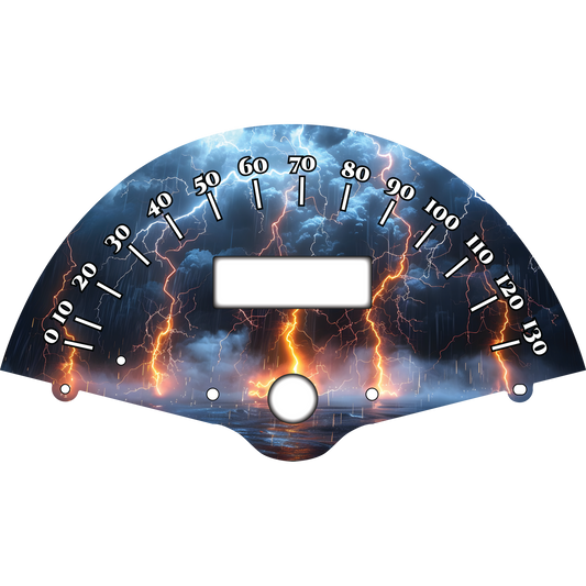 Honda VTX1300 Speedometer Lightning Faceplate