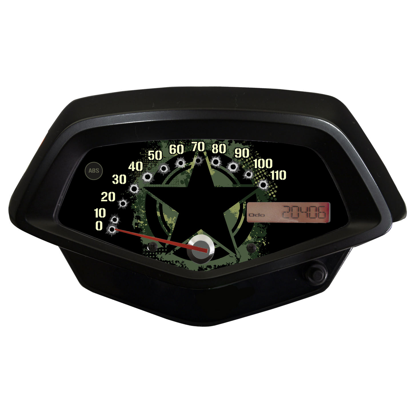 Military Honda Fury Faceplate for Speedometer Background