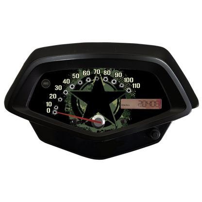 Military Honda Fury Faceplate for Speedometer Background