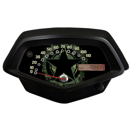 Military Honda Fury Faceplate for Speedometer Background