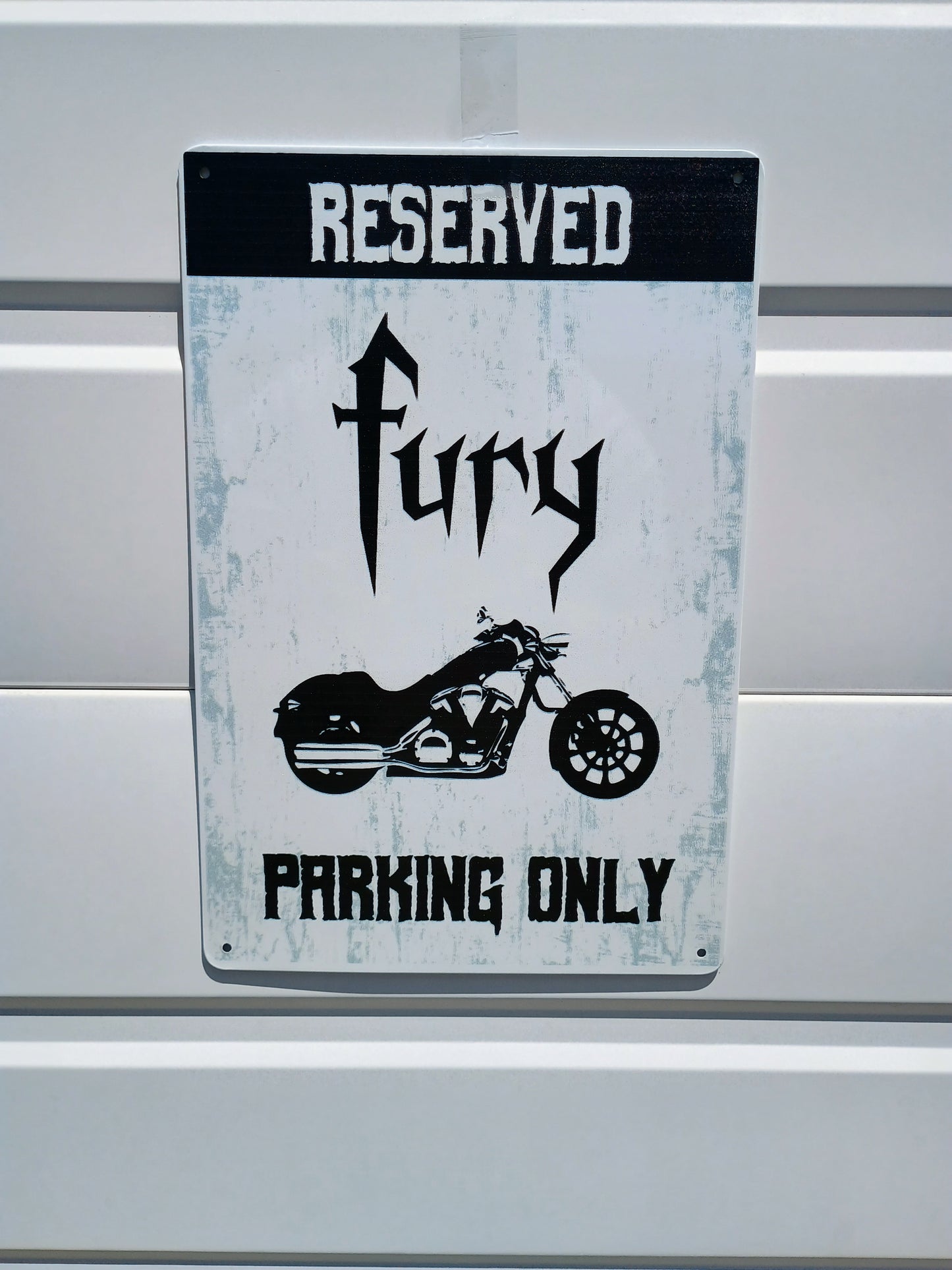 Fury Parking Only Sign