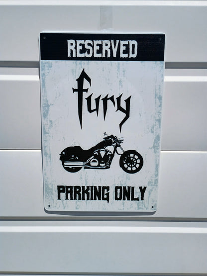Fury Parking Only Sign