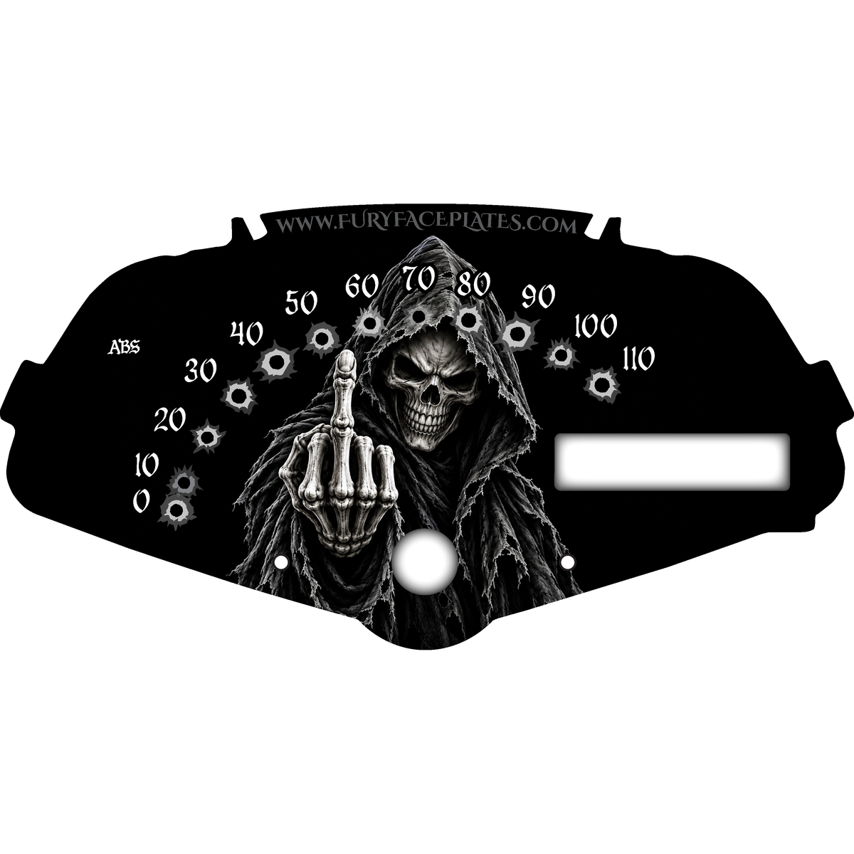 Honda Fury Faceplate Skull Middle Finger