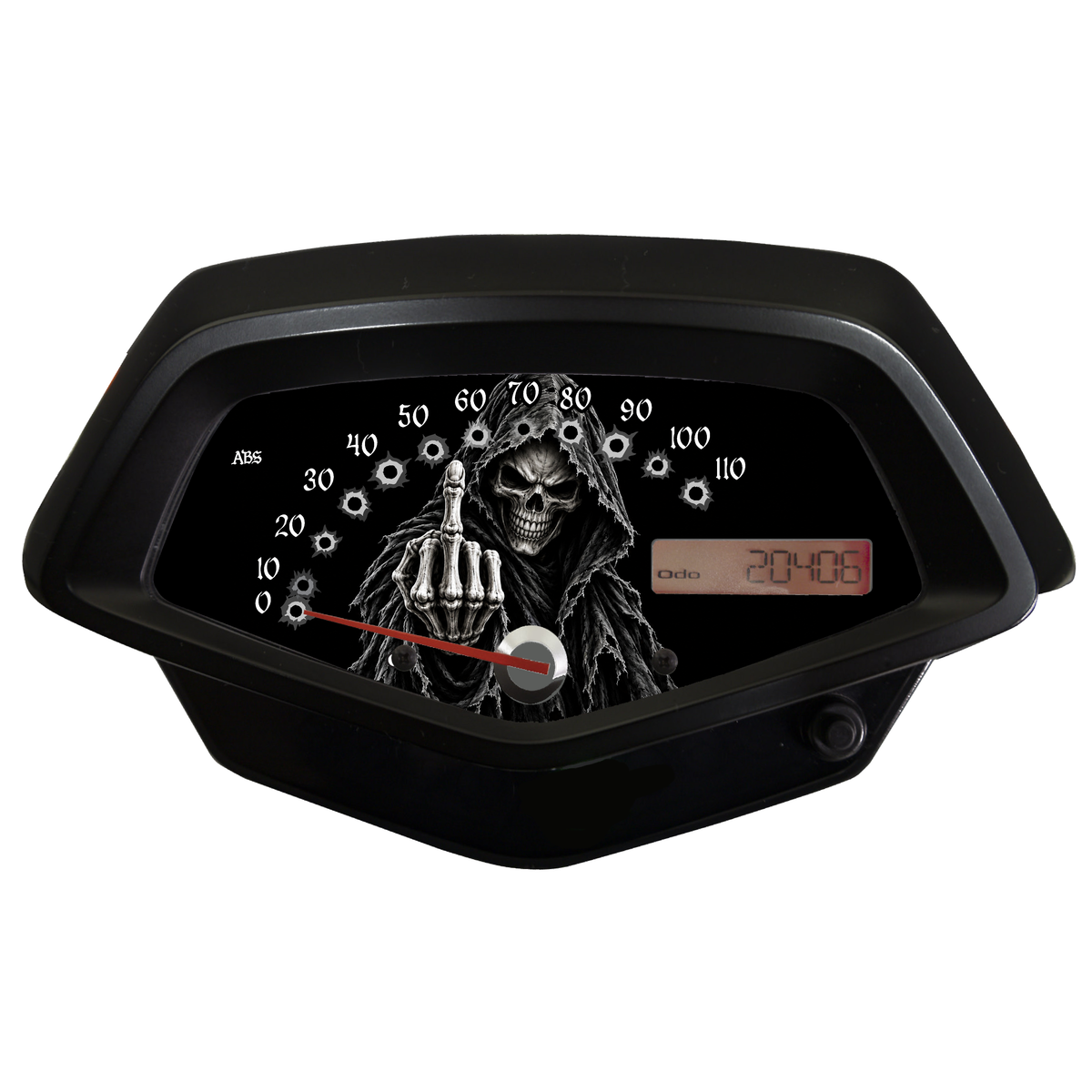 Honda Fury Faceplate Skull Middle Finger