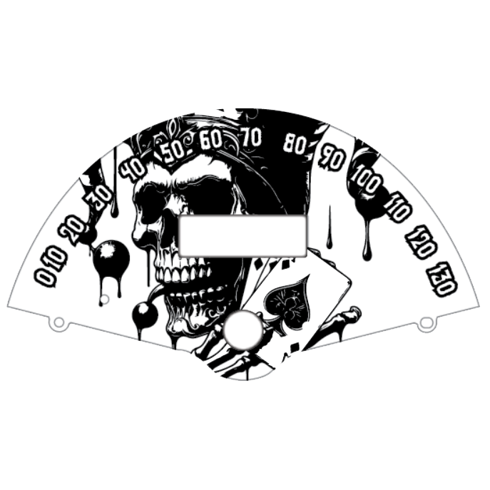 Honda VTX1300 Joker Ace of Spades Speedometer Faceplate